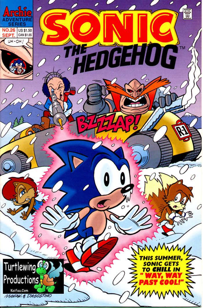Sonic - Archie Adventure Series September 1995 Comic cover page